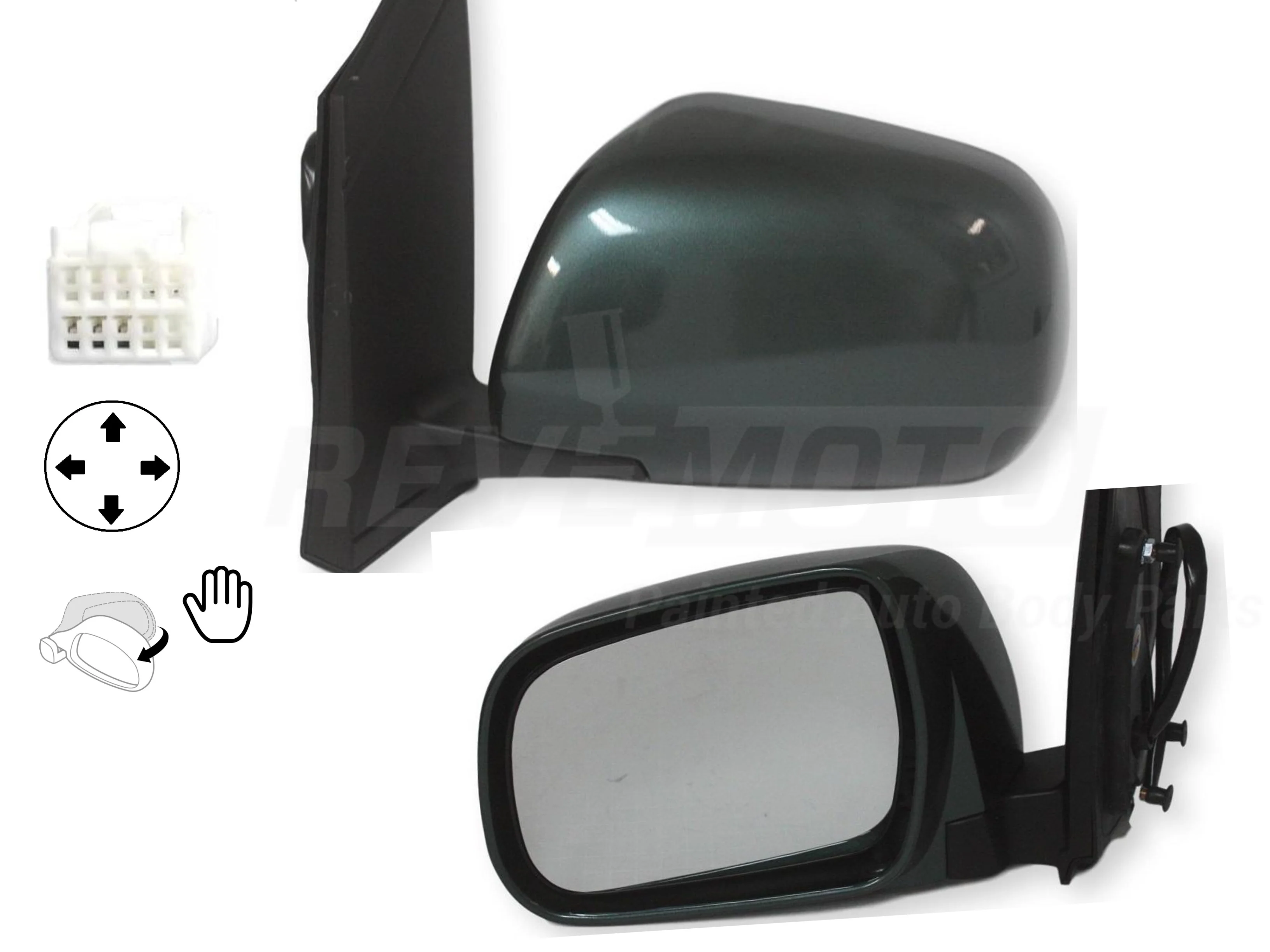 2004 Toyota Sienna : Side View Mirror Painted - Image 4