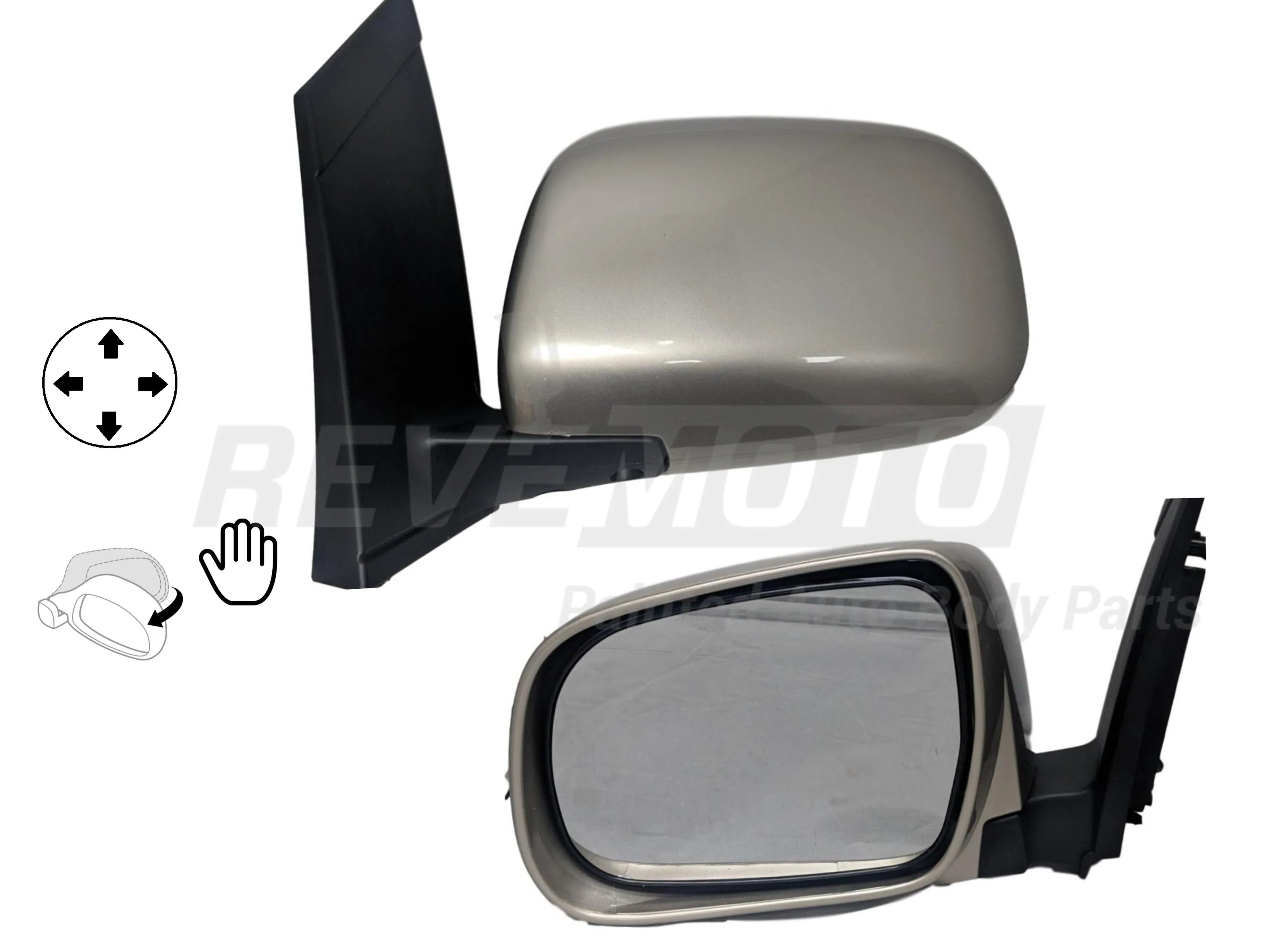2004 Toyota Sienna : Side View Mirror Painted - Image 6