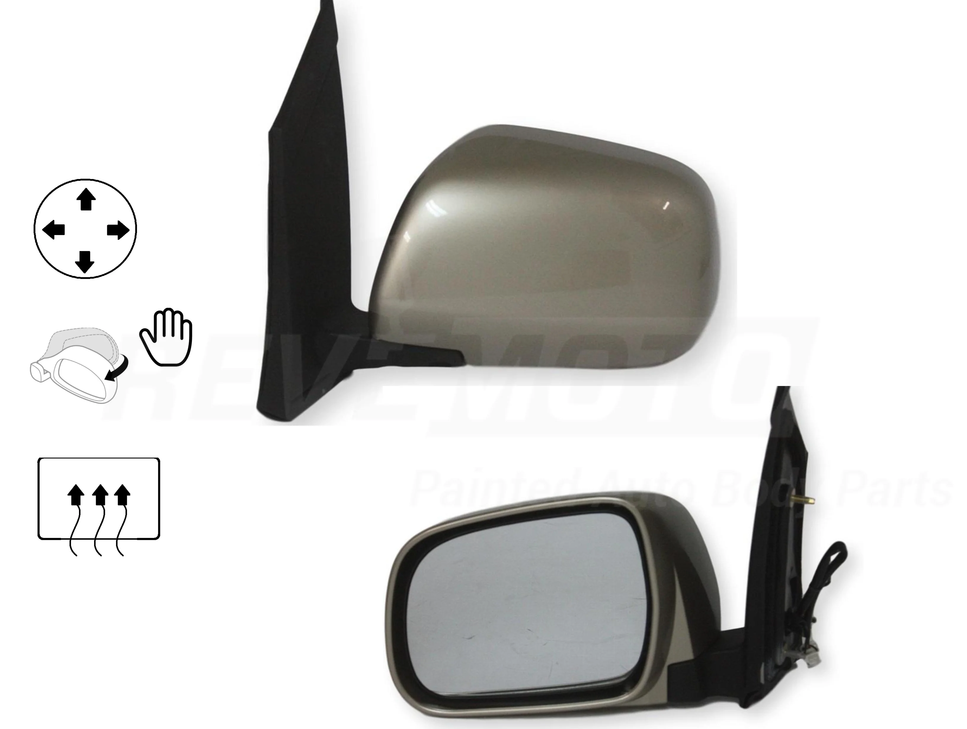 2004 Toyota Sienna : Side View Mirror Painted - Image 9