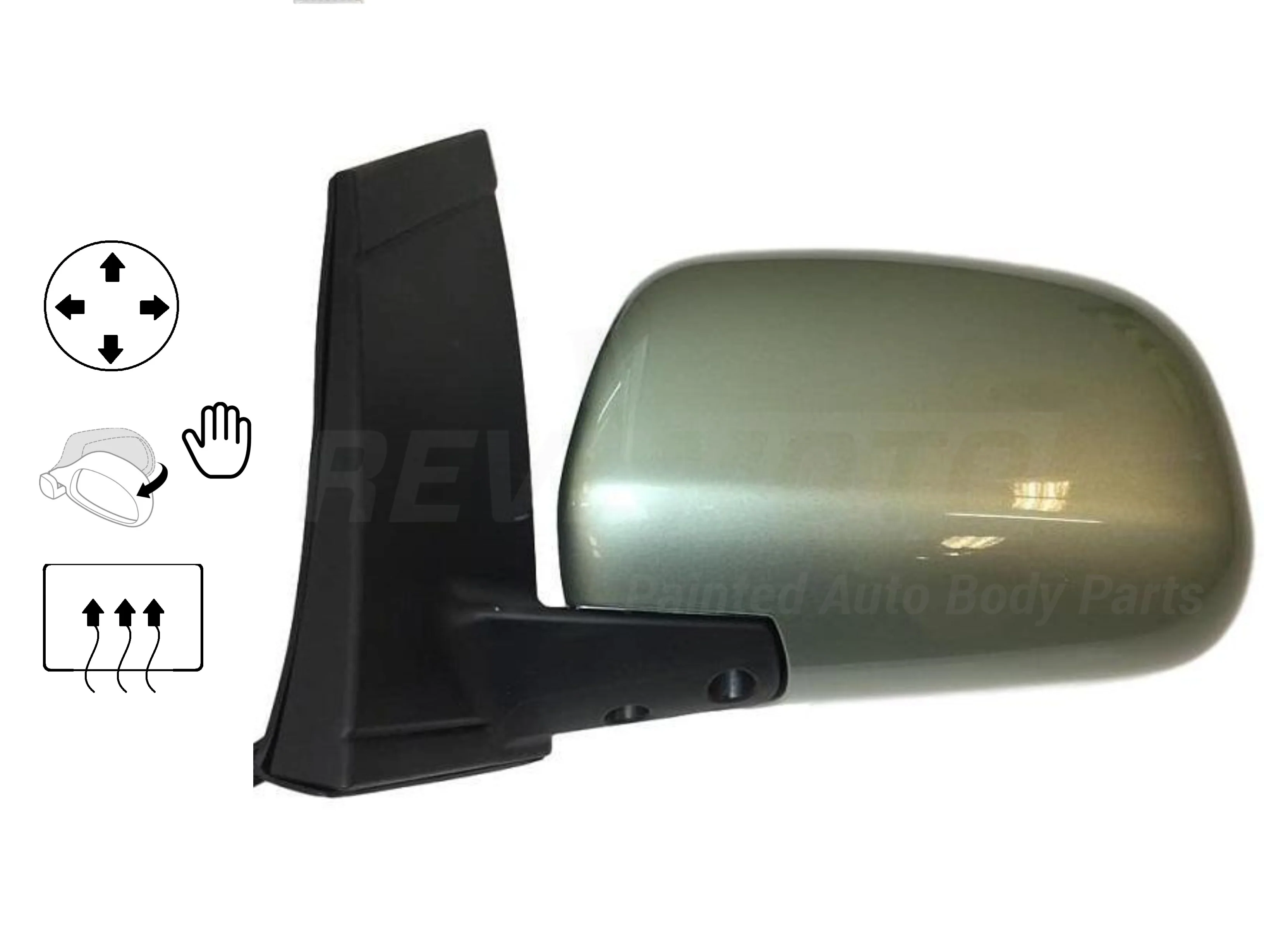2007 Toyota Sienna : Side View Mirror Painted - Image 6