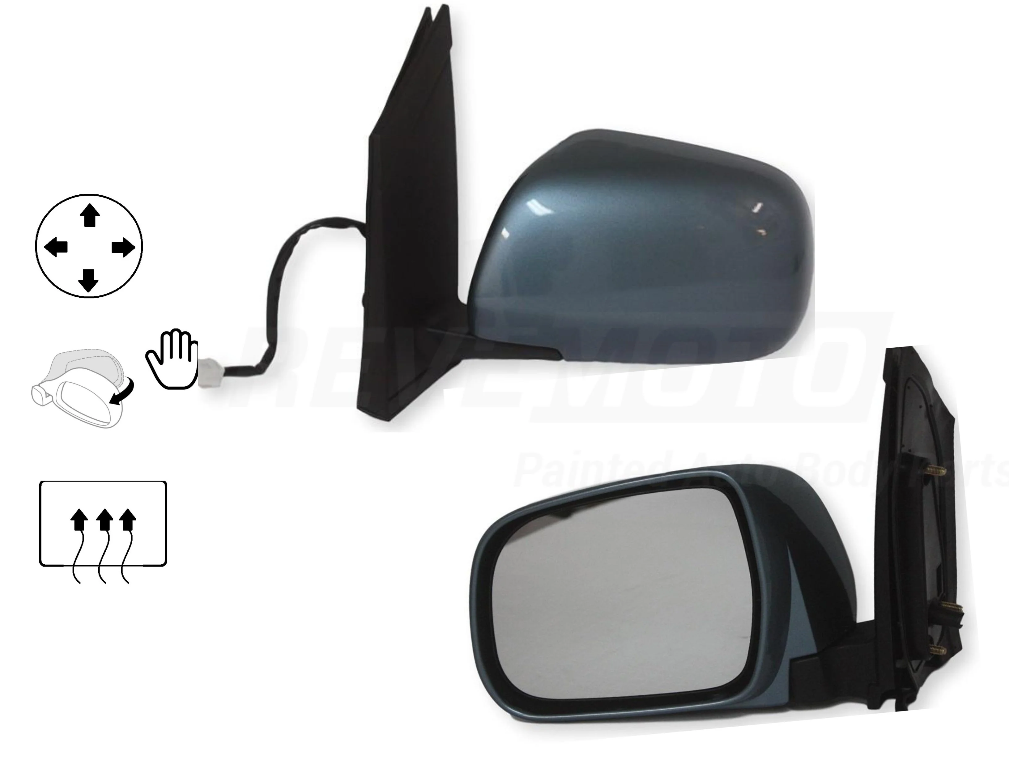 2007 Toyota Sienna : Side View Mirror Painted - Image 8