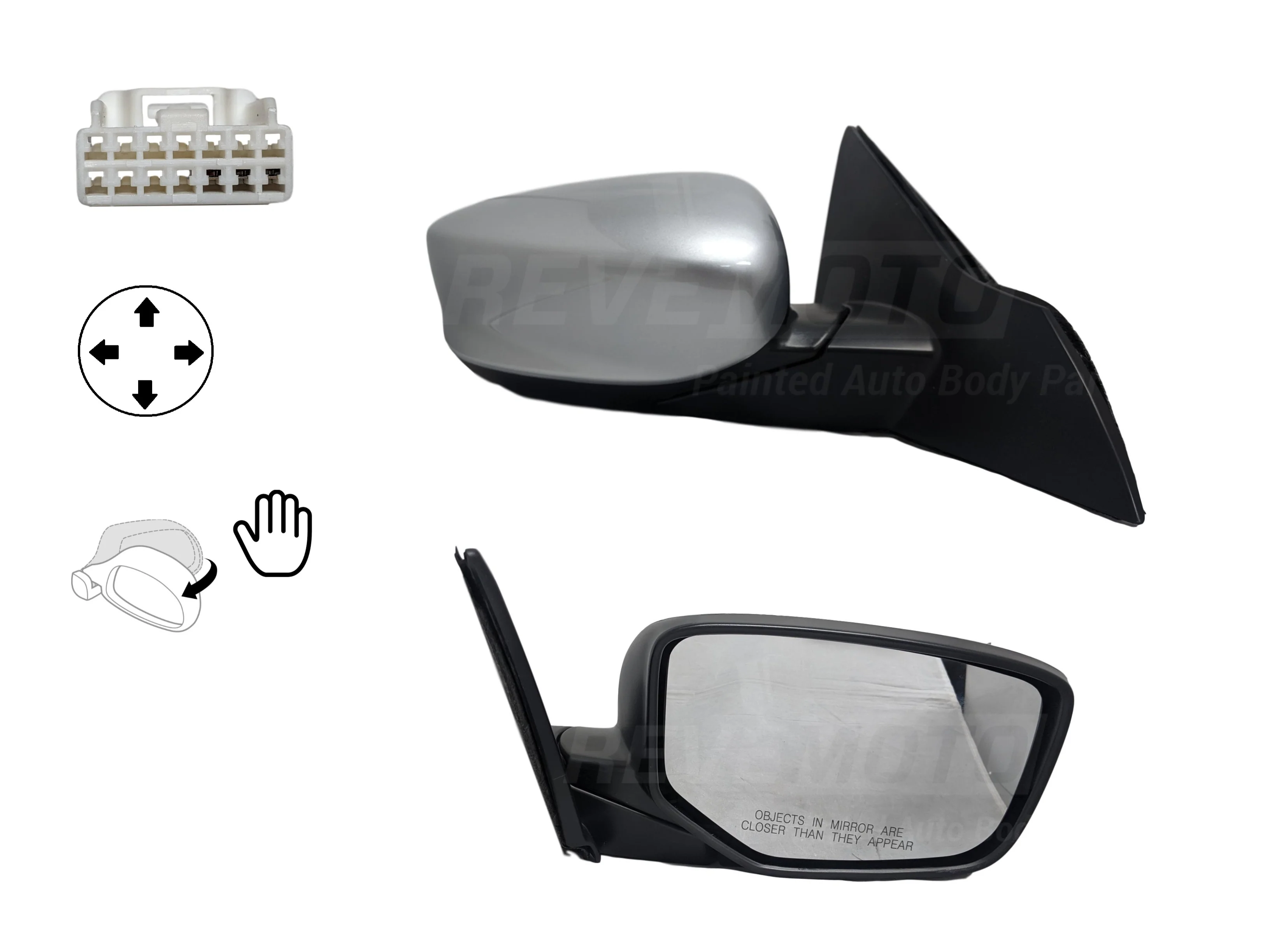 2014 Honda Accord : Side View Mirror Painted (Sedan) - Image 7